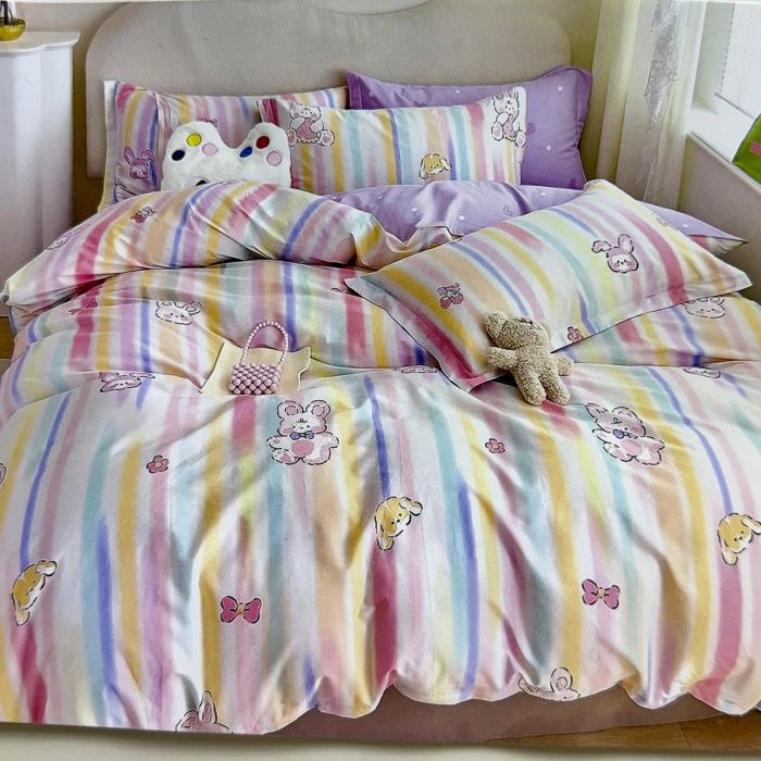 Teddy Print Kids Bed sheet