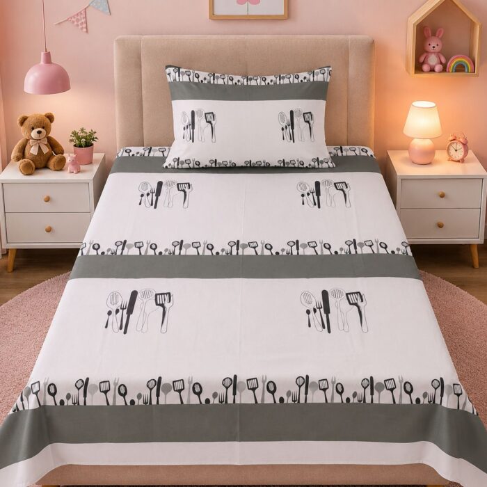 EXPORT QUALITY PURE COTTON KIDS BEDSHEET