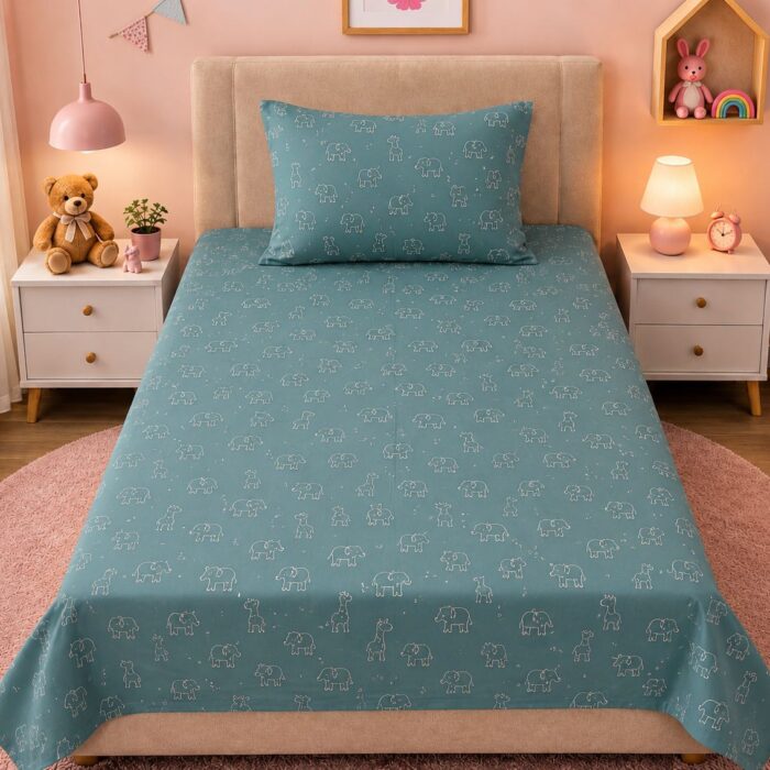 EXPORT QUALITY PURE COTTON KIDS BEDSHEET