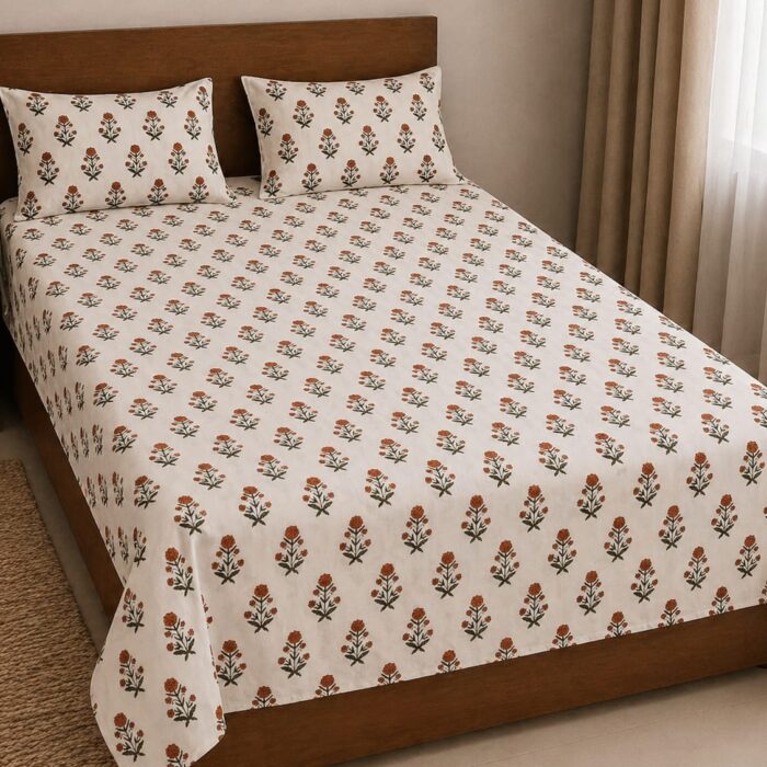 EXPORT QUALITY PURE COTTON SINGLE BEDSHEET